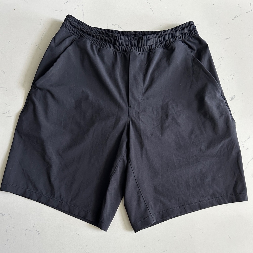 Lululemon Pace Breaker Black Athletic Shorts 9” Inseam